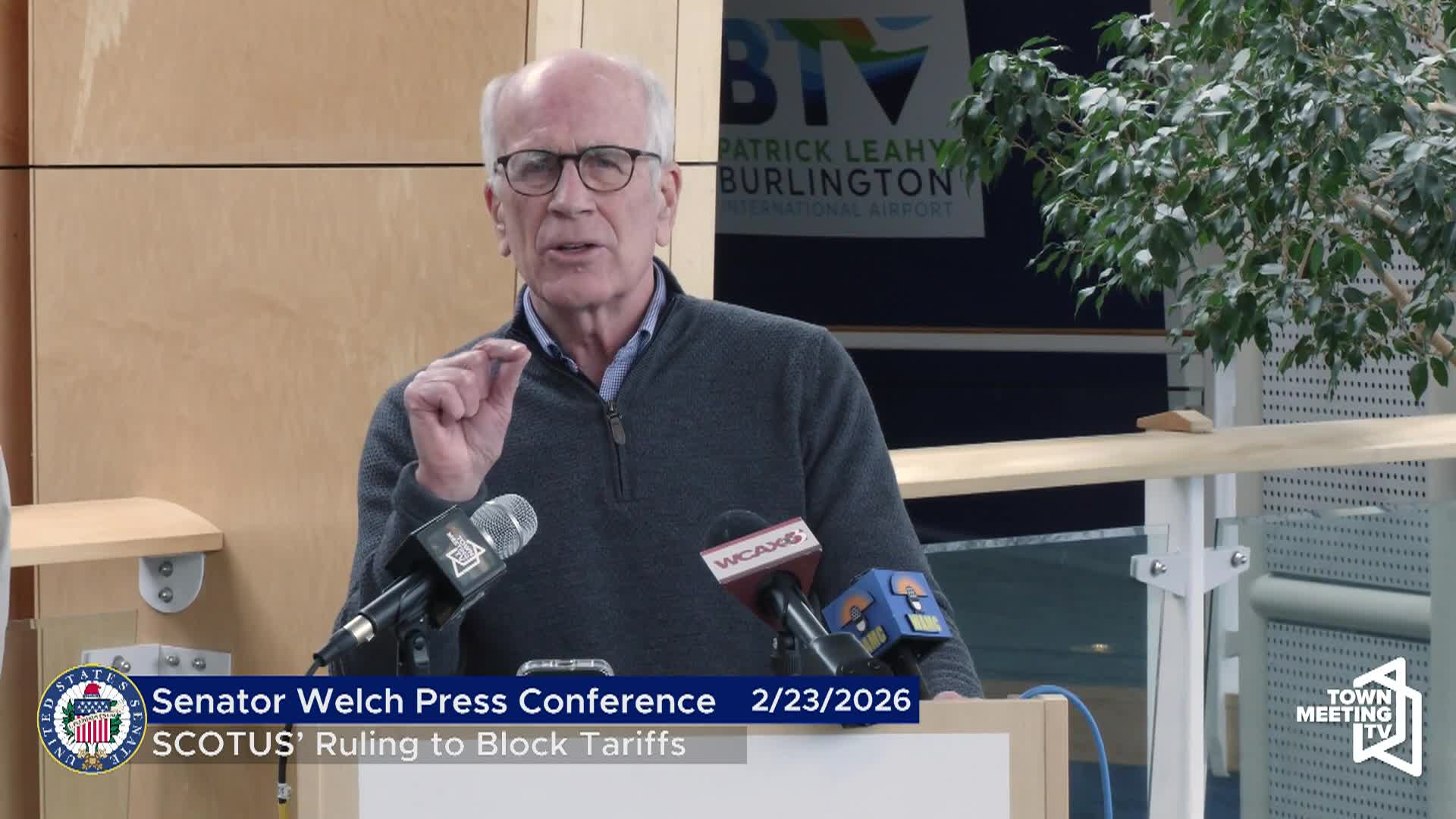 Sen. Welch: 'SCOTUS’ Ruling To Block Tariffs'