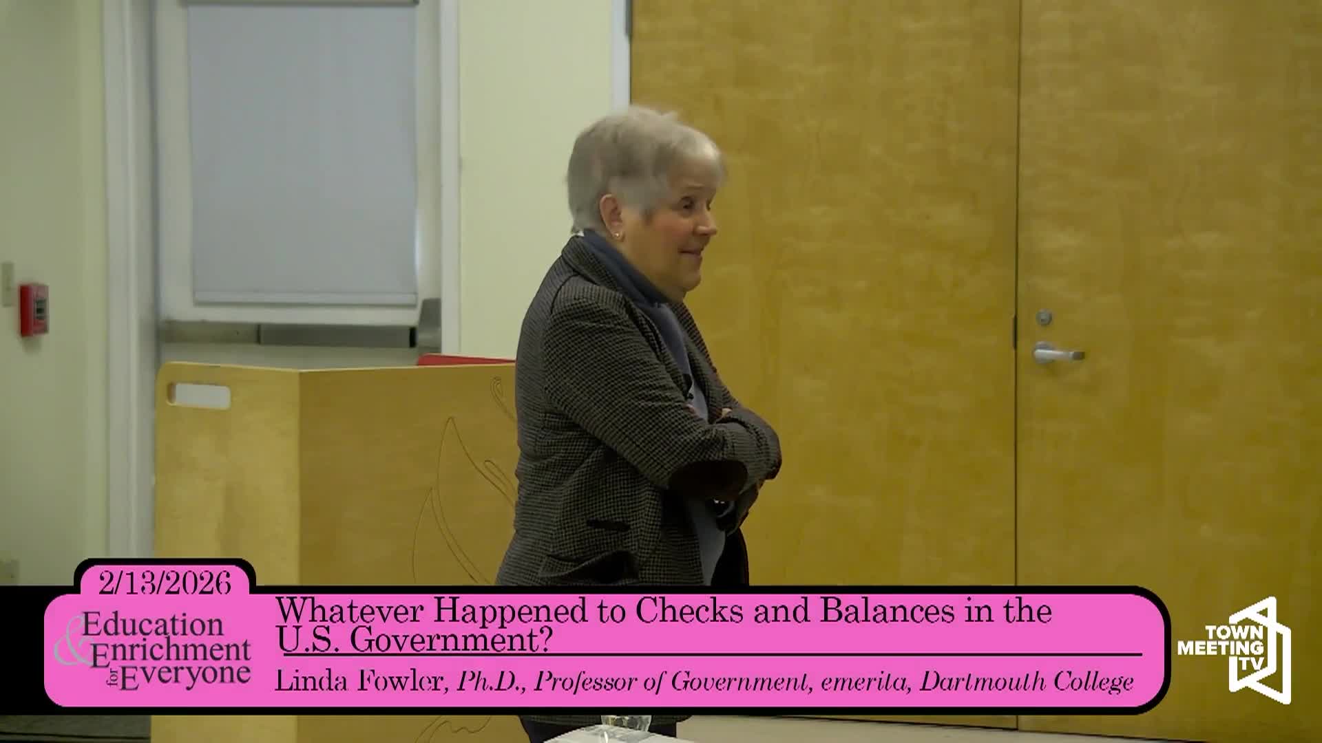 Education and Enrichment: 'Checks & Balances In The U.S. Government?'