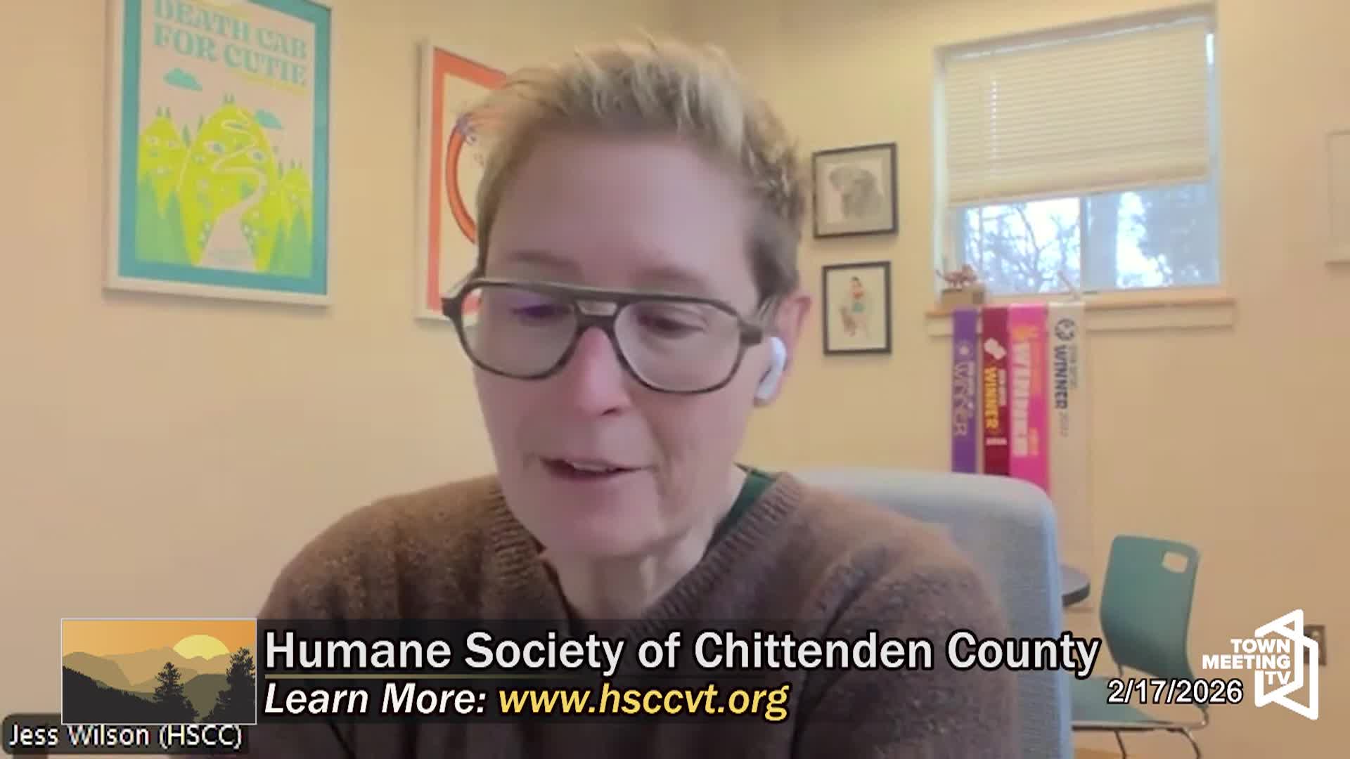 Positively Vermont: 'Humane Society Of Chittenden County'