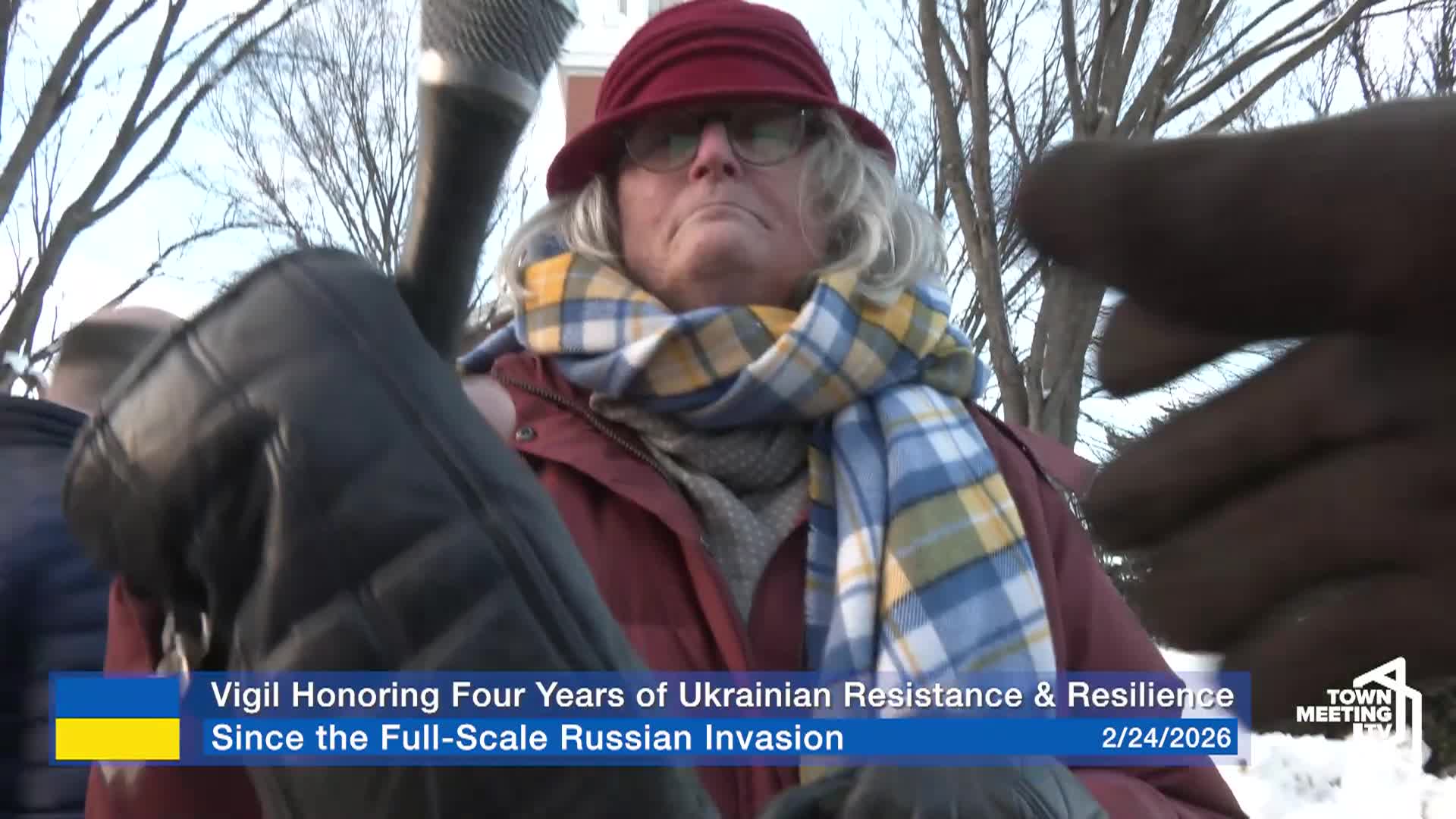 Burlington VT: 'Vigil Honoring Four Years Of Ukrainian Resistance & Resilience'