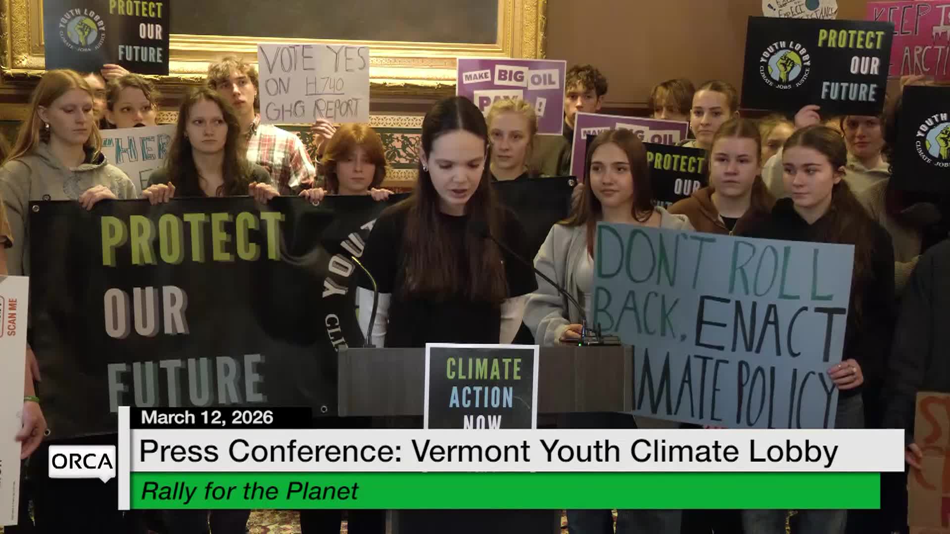 Press Conf. VT Youth Climate Lobby: 'Day Of Action'