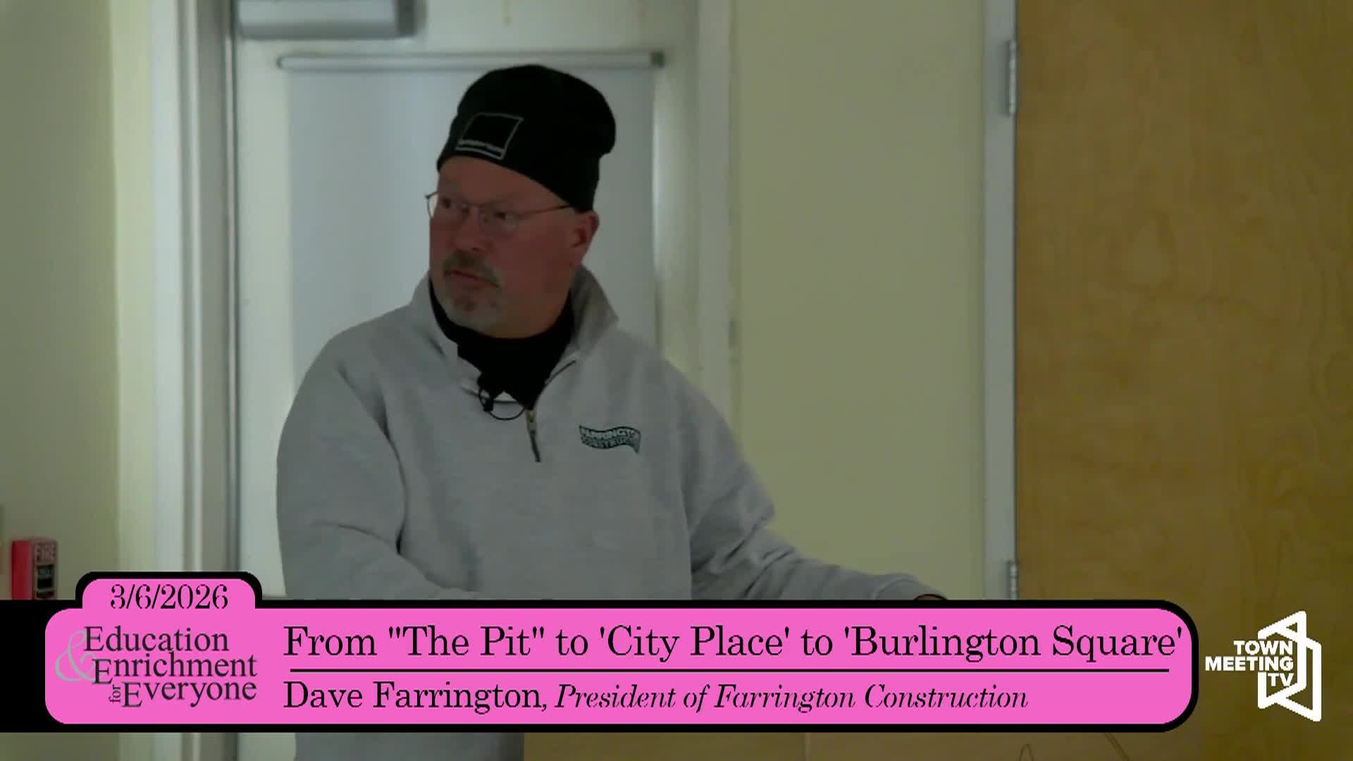 Education and Enrichment: 'From "The Pit" To 'City Place' To 'Burlington Square''