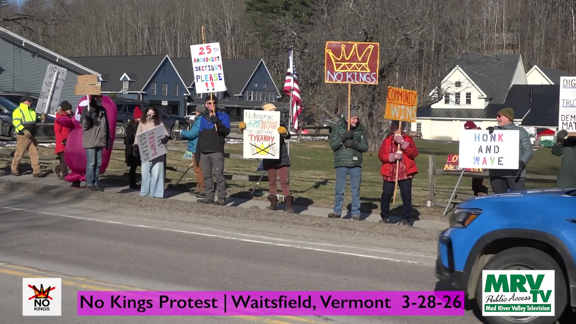 Thumbnail image for No Kings Protest: 'Waitsfield, VT'