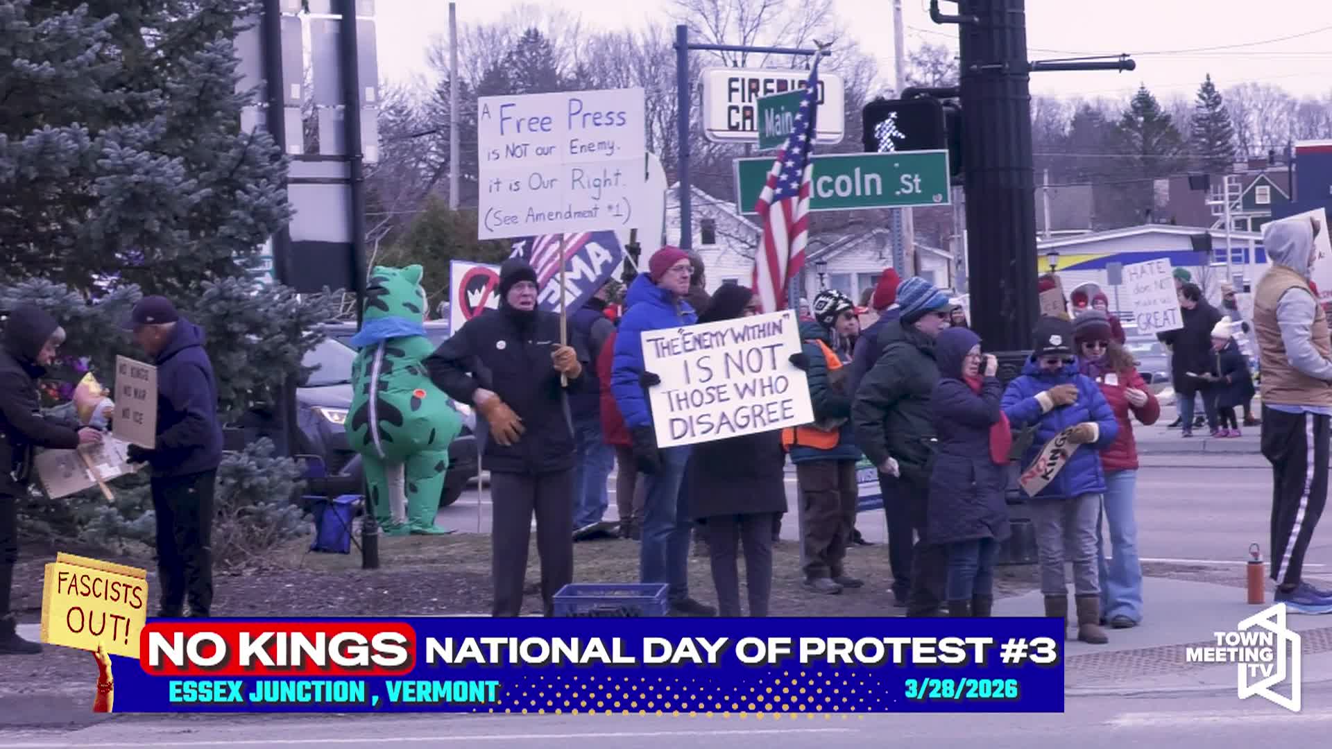 Thumbnail image for No Kings Protest: 'Essex Junction, VT'