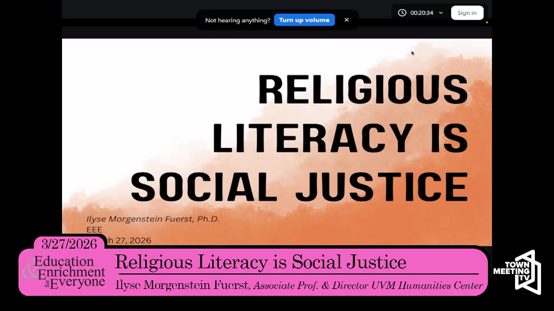 Thumbnail image for Education and Enrichment: 'Religious Literacy Is Social Justice'