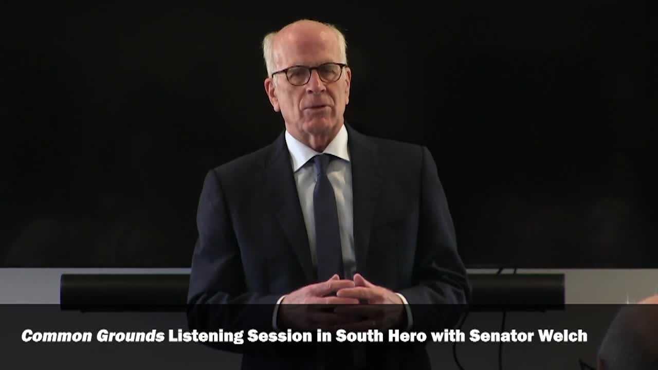 Thumbnail image for Sen. Welch: 'Common Grounds'