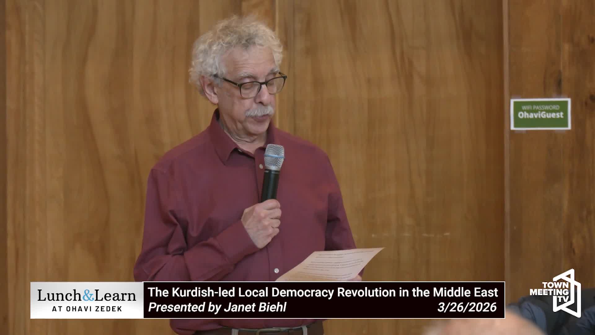 Thumbnail image for Ohavi Zedek: 'Kurdish-led Local Democracy Revolution In The Middle East'