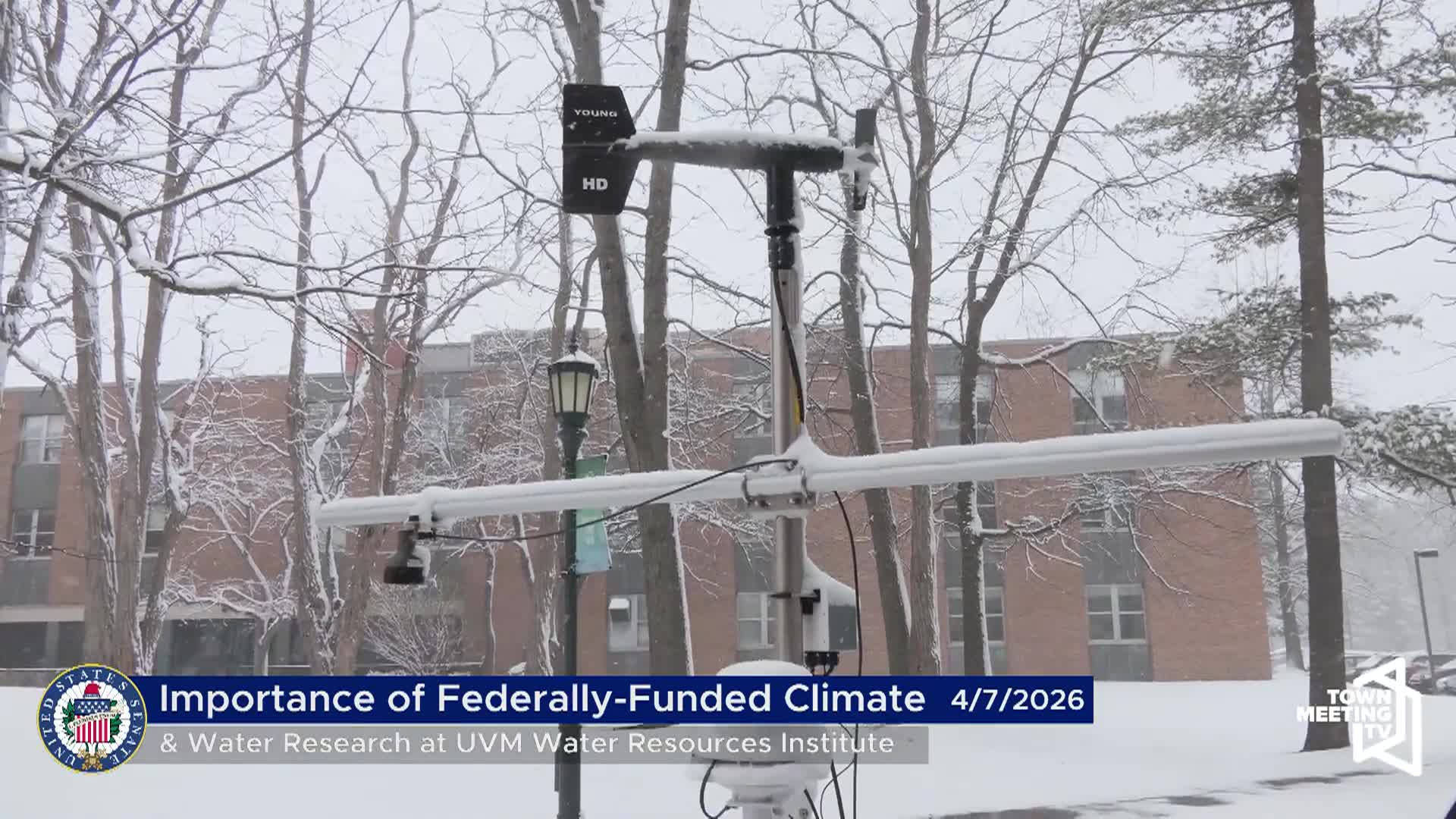 Thumbnail image for Sen. Welch: 'Importance Of Federally-Funded Climate & Water Research'