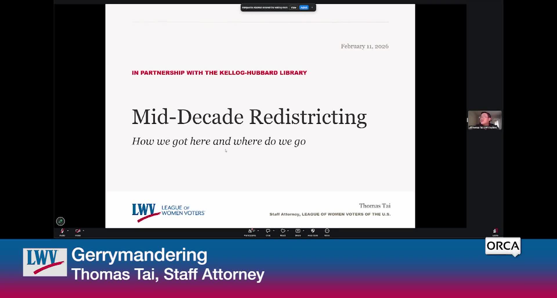 Thumbnail image for League Of Women Voters: 'Gerrymandering'