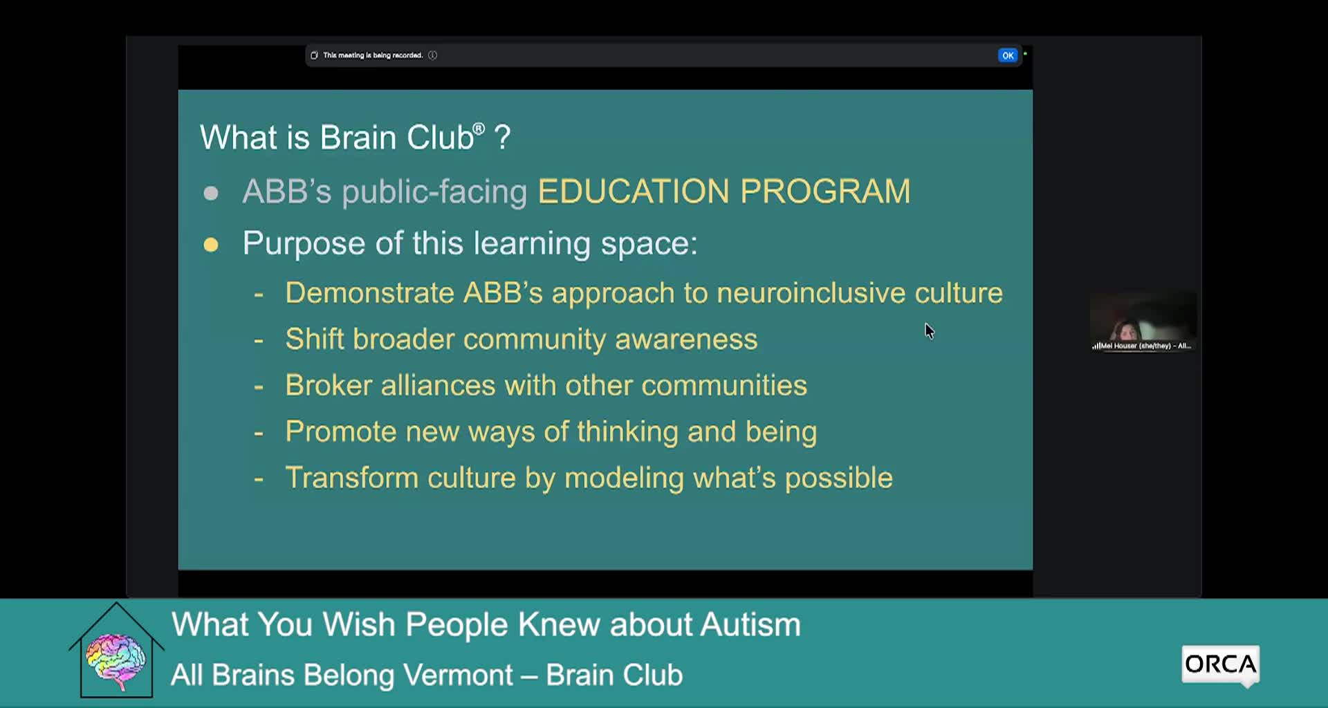 Thumbnail image for All Brains Belong VT, Brain Club: 'What You Wish People Knew About Autism'