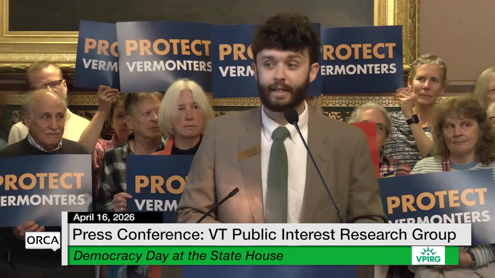 Thumbnail image for Press Conf. VPIRG: 'Democracy Day At The State House'