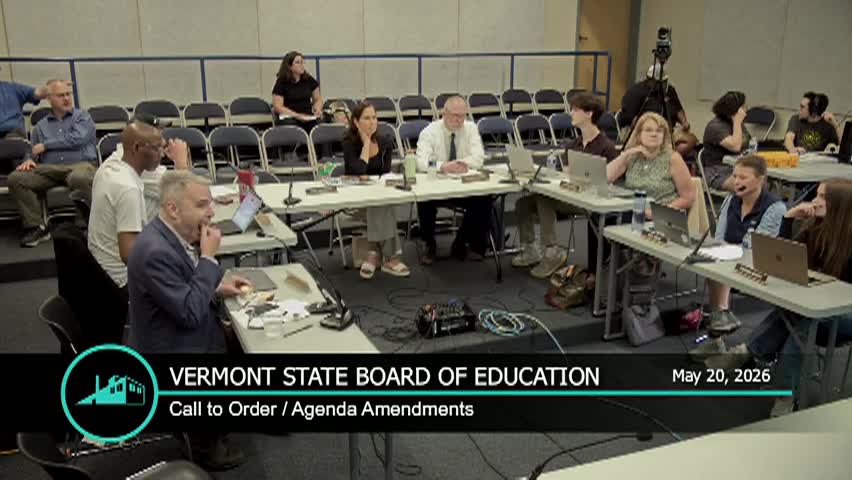 Thumbnail image for VT State Board Of Education: '5/20 Meeting'