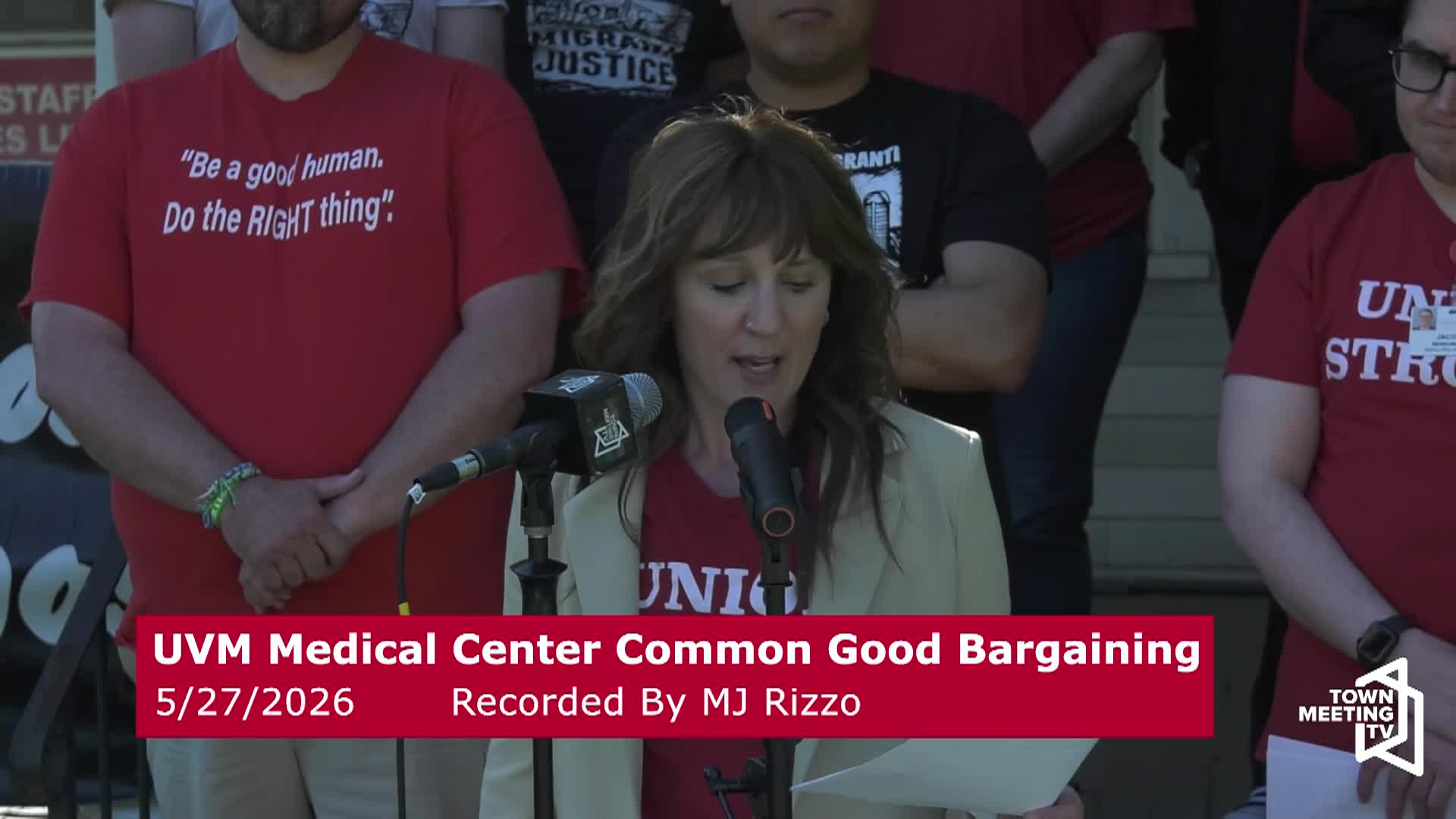 Thumbnail image for Press Conf. UVM Medical: 'Agree To Common Good Bargaining Proposals'