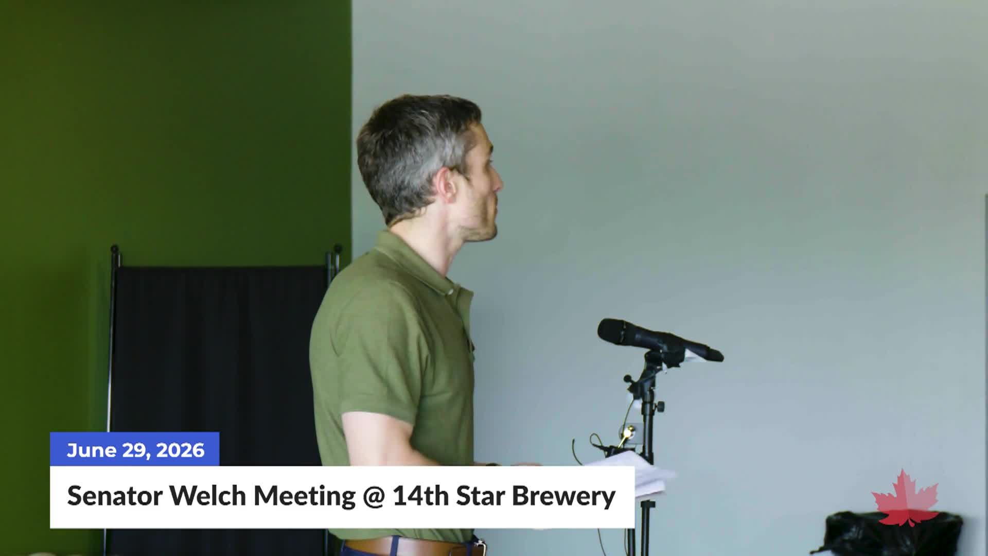 Thumbnail image for Sen. Welch: 'Common Grounds, 14th Star Brewery'