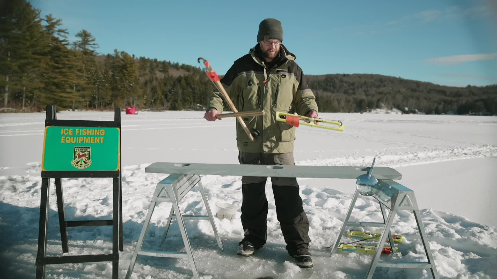Thumbnail image for Vermont Fish & Wildlife 'How To Set A Tip Up For Ice Fishing'