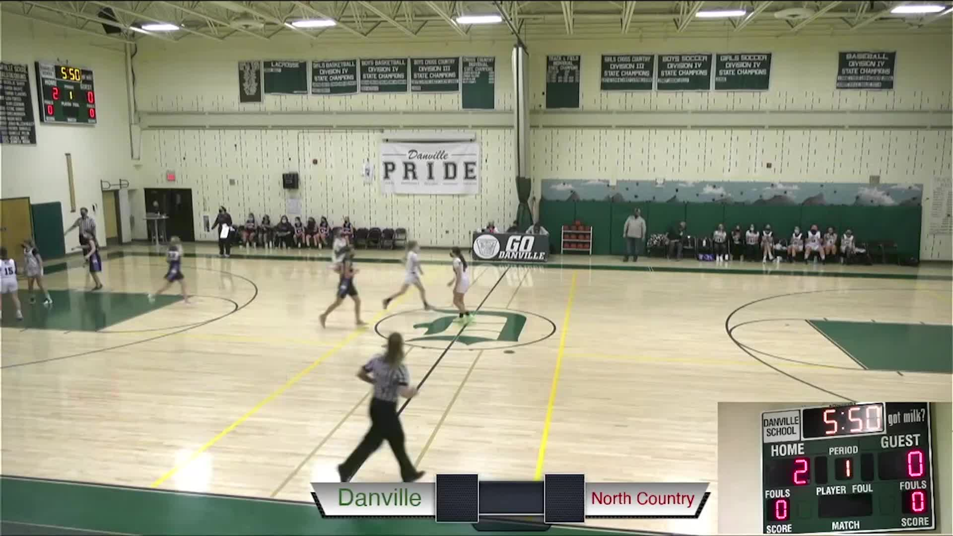 Thumbnail image for Danville Basketball: 'Middle School Girls vs North County 1'